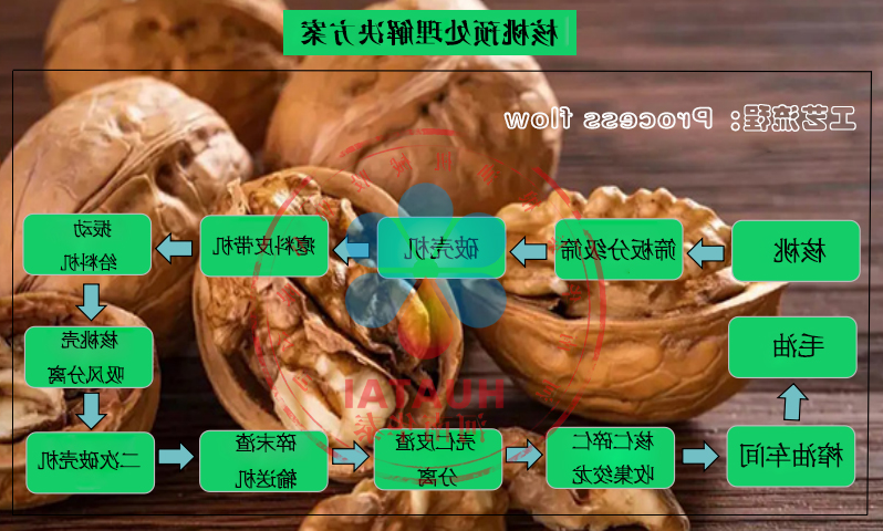 核桃预处理工艺流程图