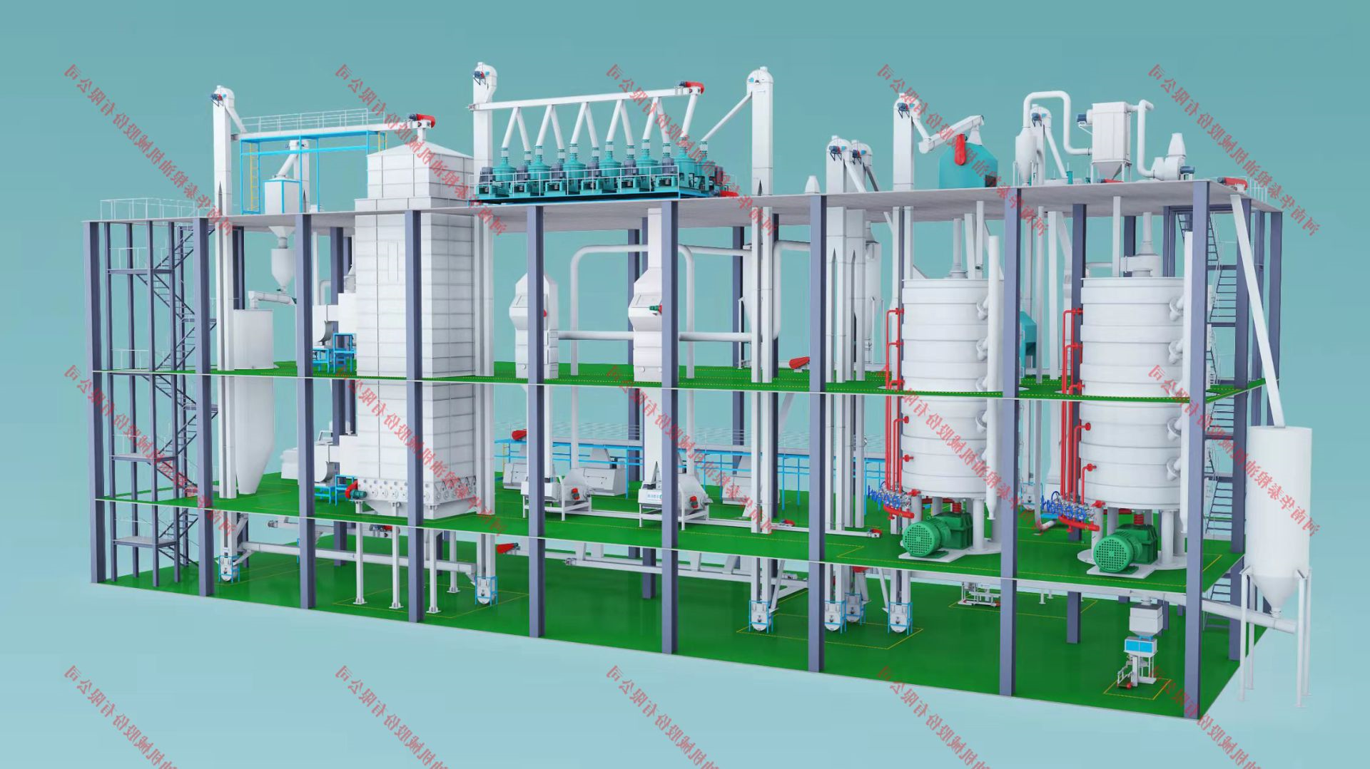 预处理3D模拟图